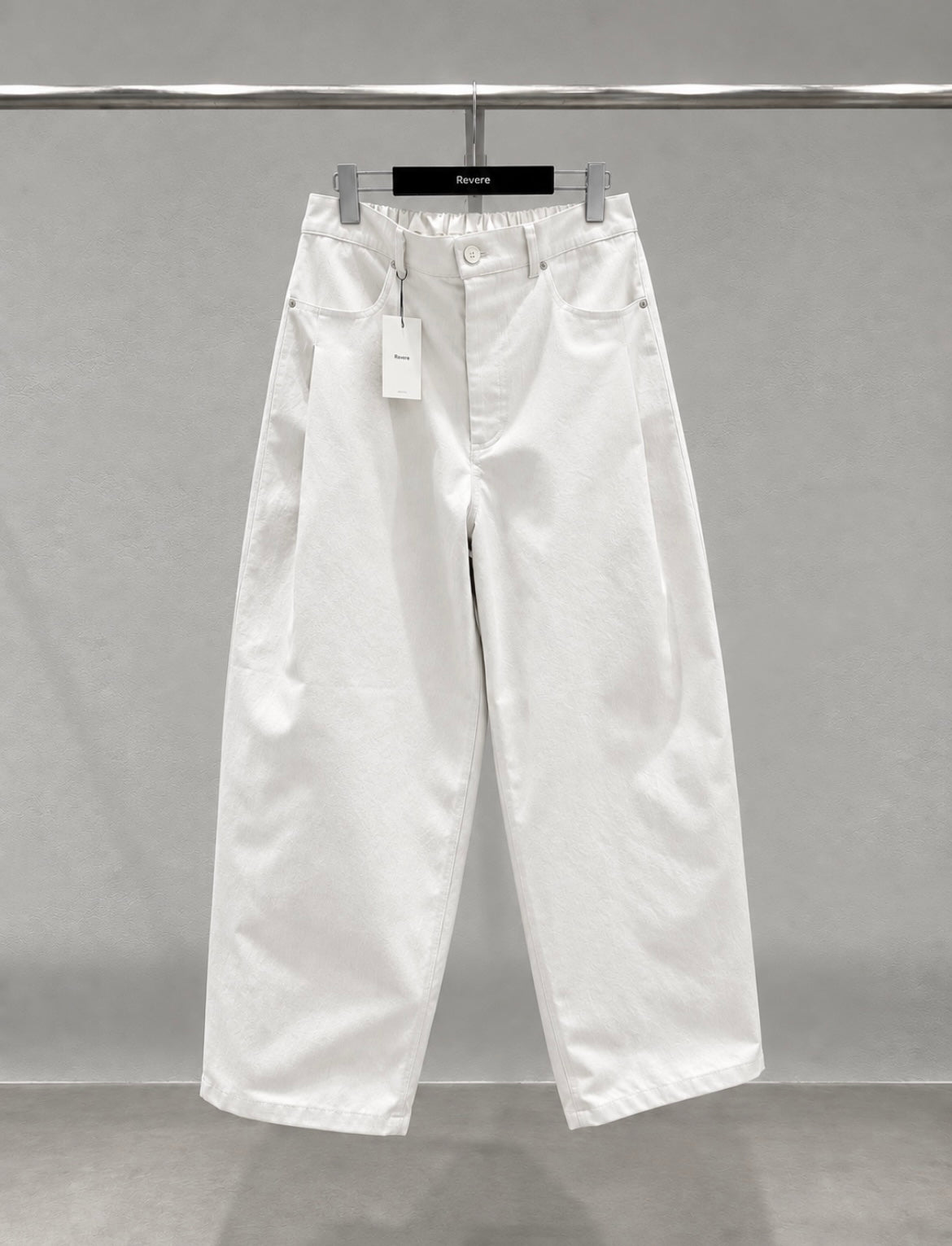 Mono Curved Pants White