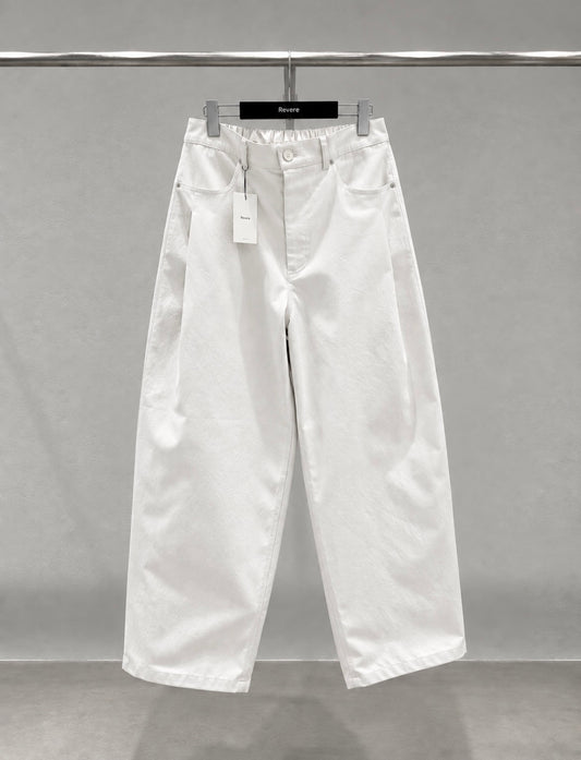Mono Curved Pants White