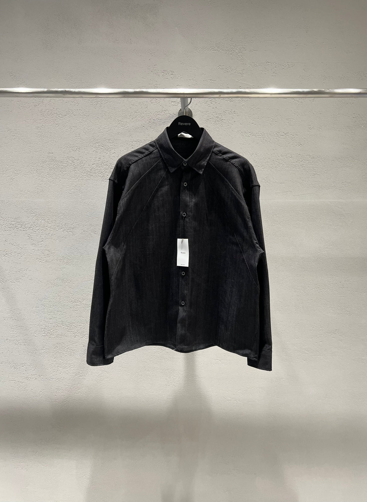 GM Cutting Denim Shirt Black 1