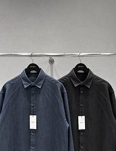 GM Cutting Denim Shirt Black 2