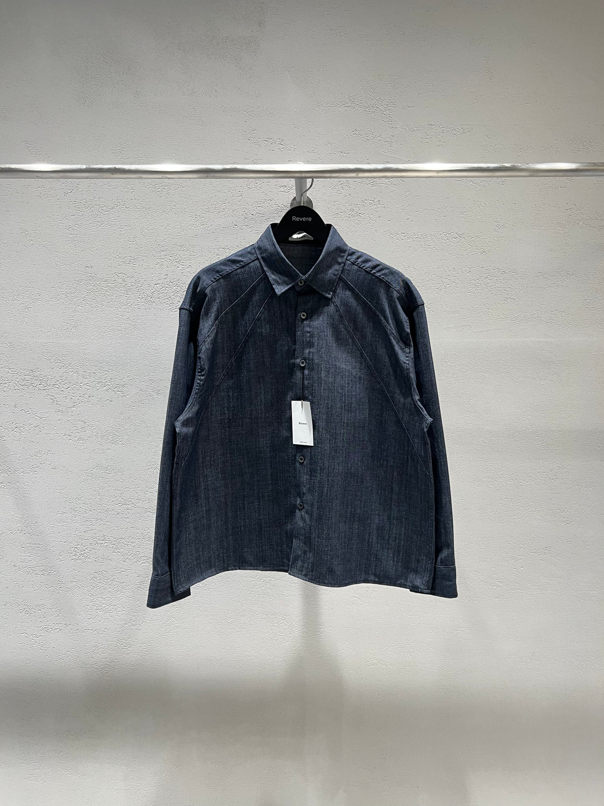 GM Cutting Denim Shirt Dark Blue