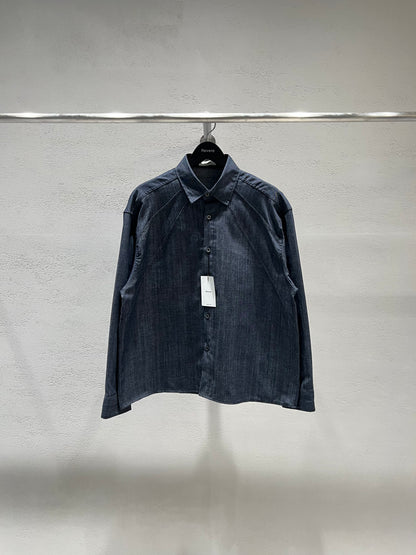 GM Cutting Denim Shirt Dark Blue