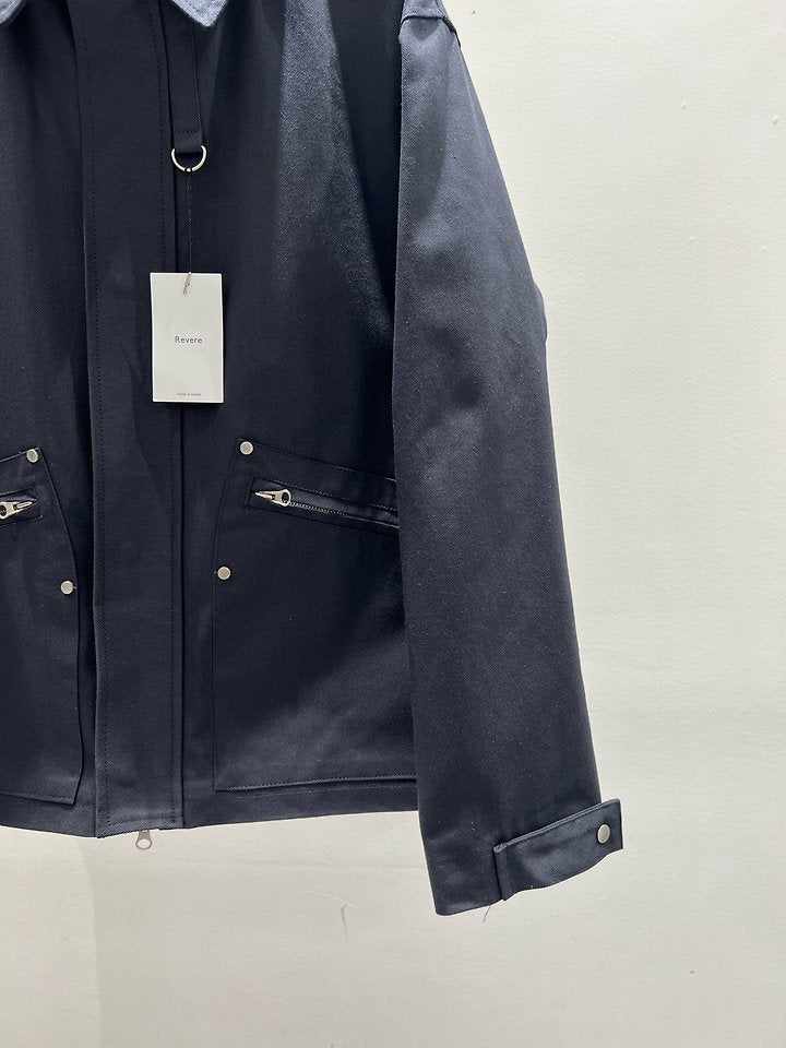 D-Ring Zip-Up Jacket Black 2