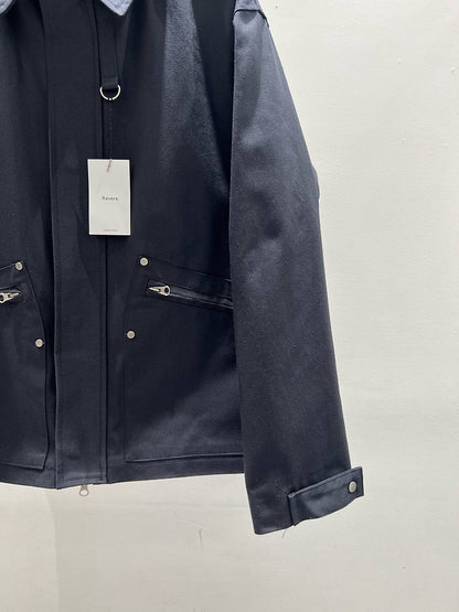 D-Ring Zip-Up Jacket Black 2