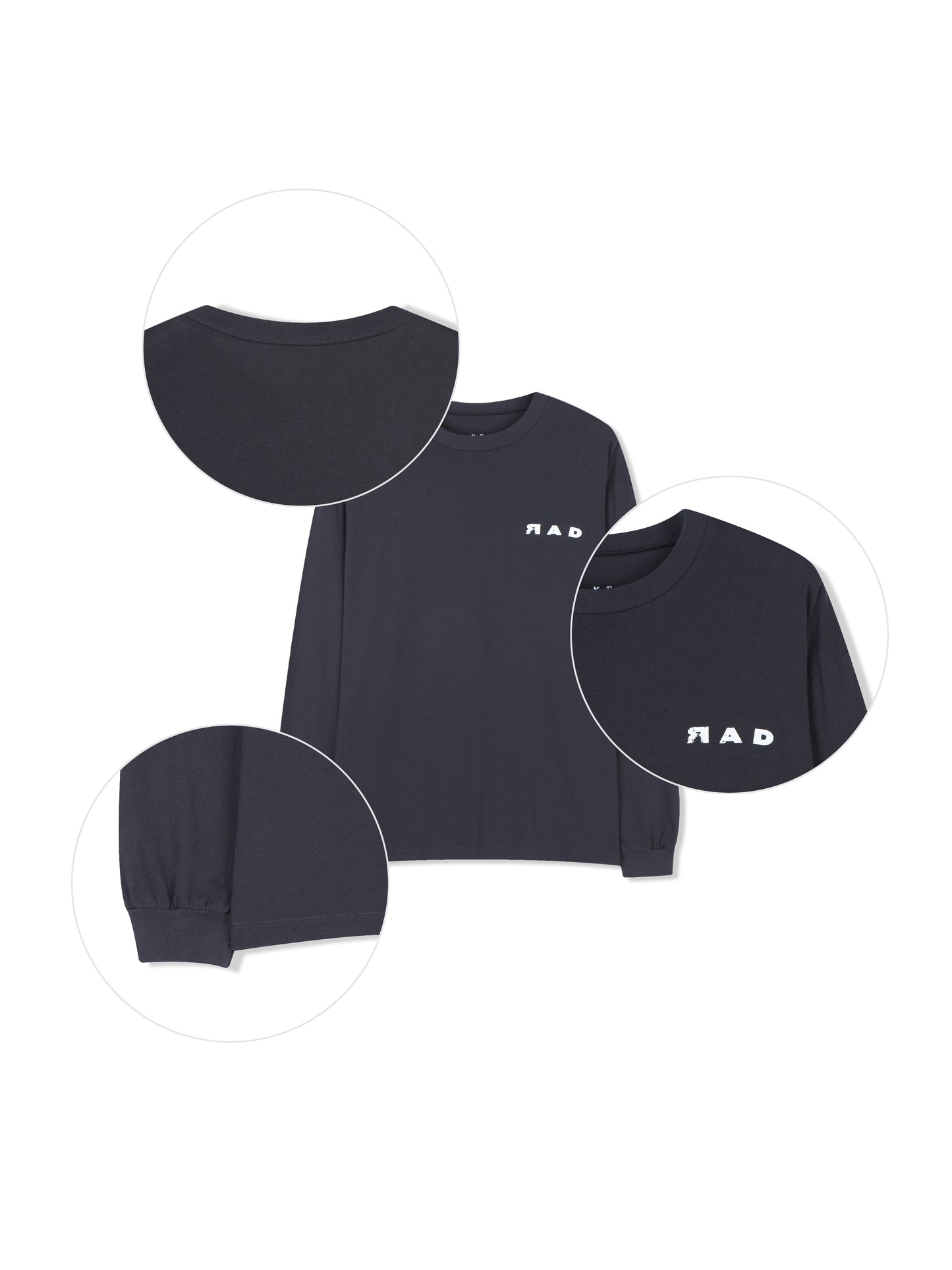 RAD Logo Long Sleeve Tee - NAVY