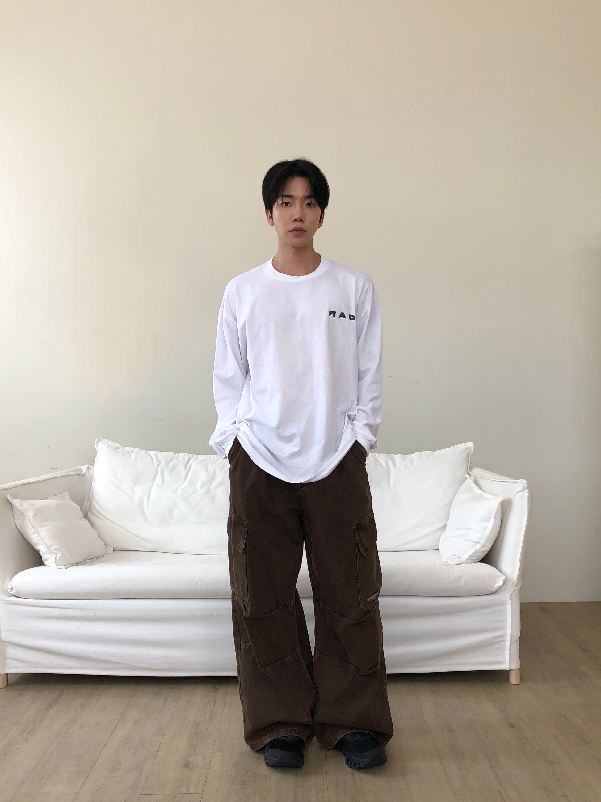 RAD Logo Long Sleeve Tee - WHITE