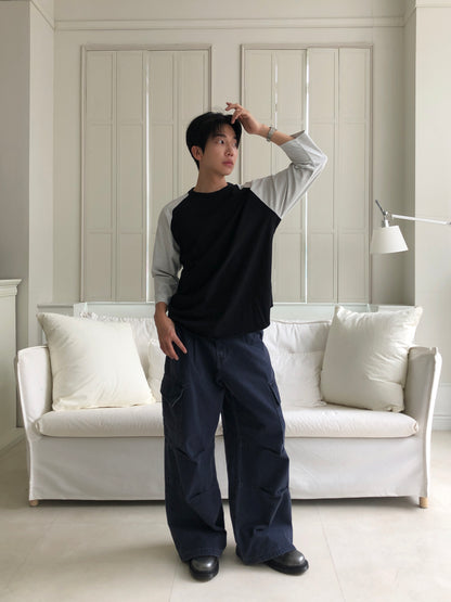 Raglan Long Sleeve Baseball Tee 着用4