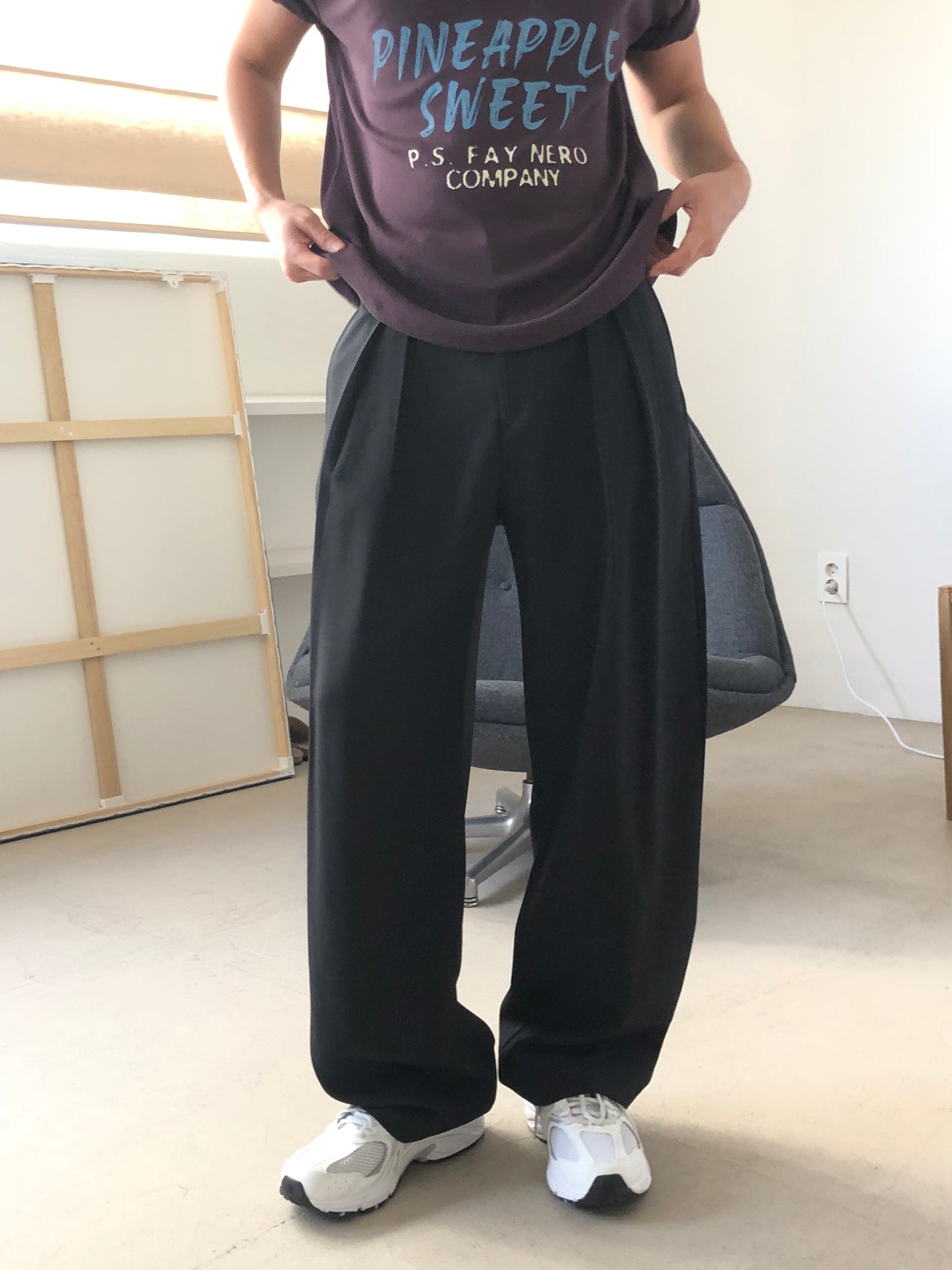 Rene Two-Tuck Slacks
