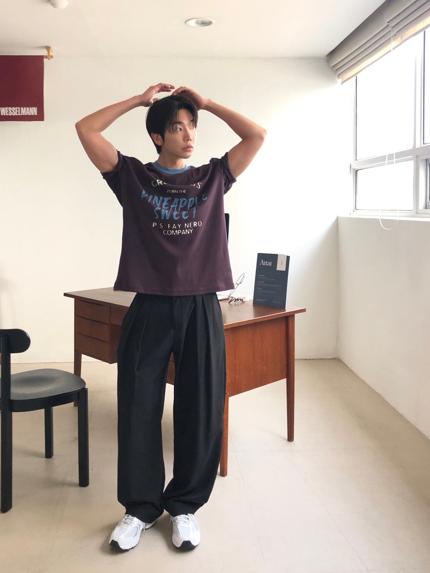 Rene Two-Tuck Slacks