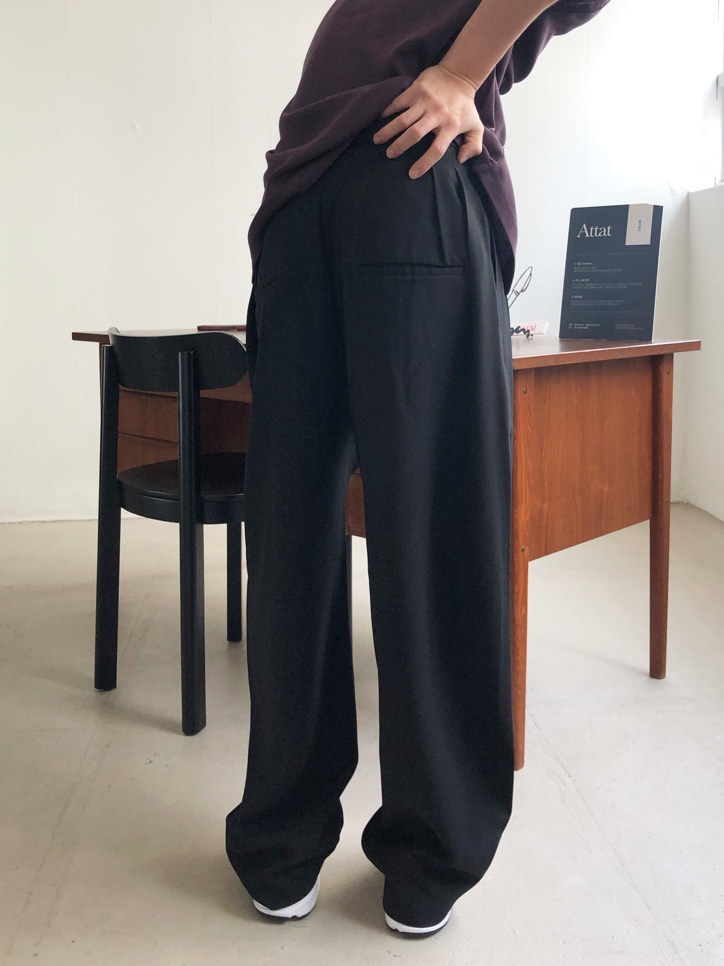 Rene Two-Tuck Slacks