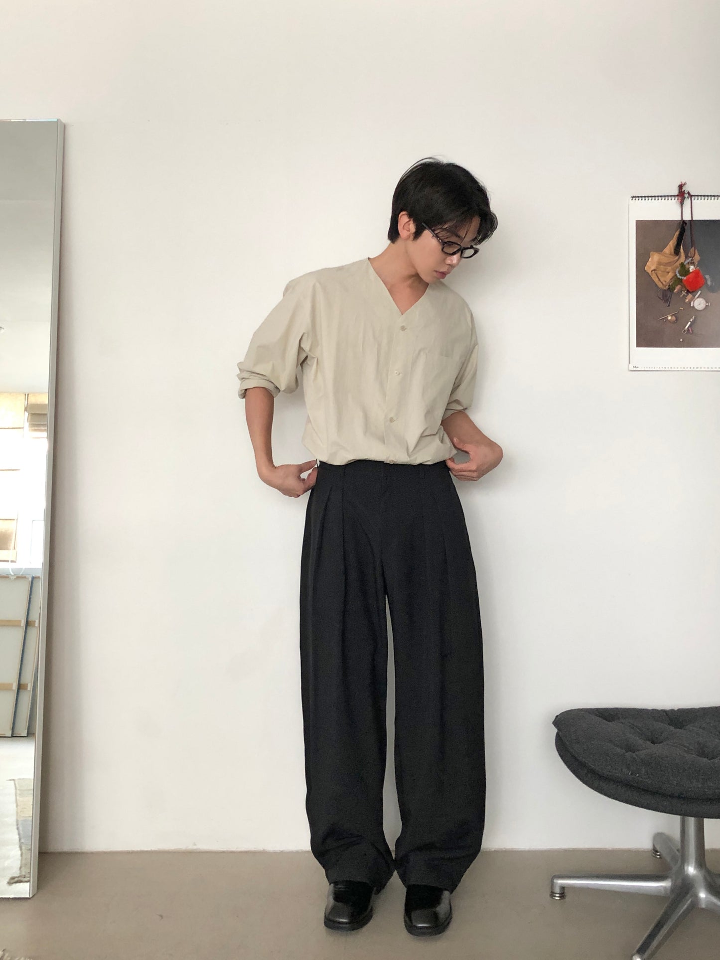 Rene Two-Tuck Slacks