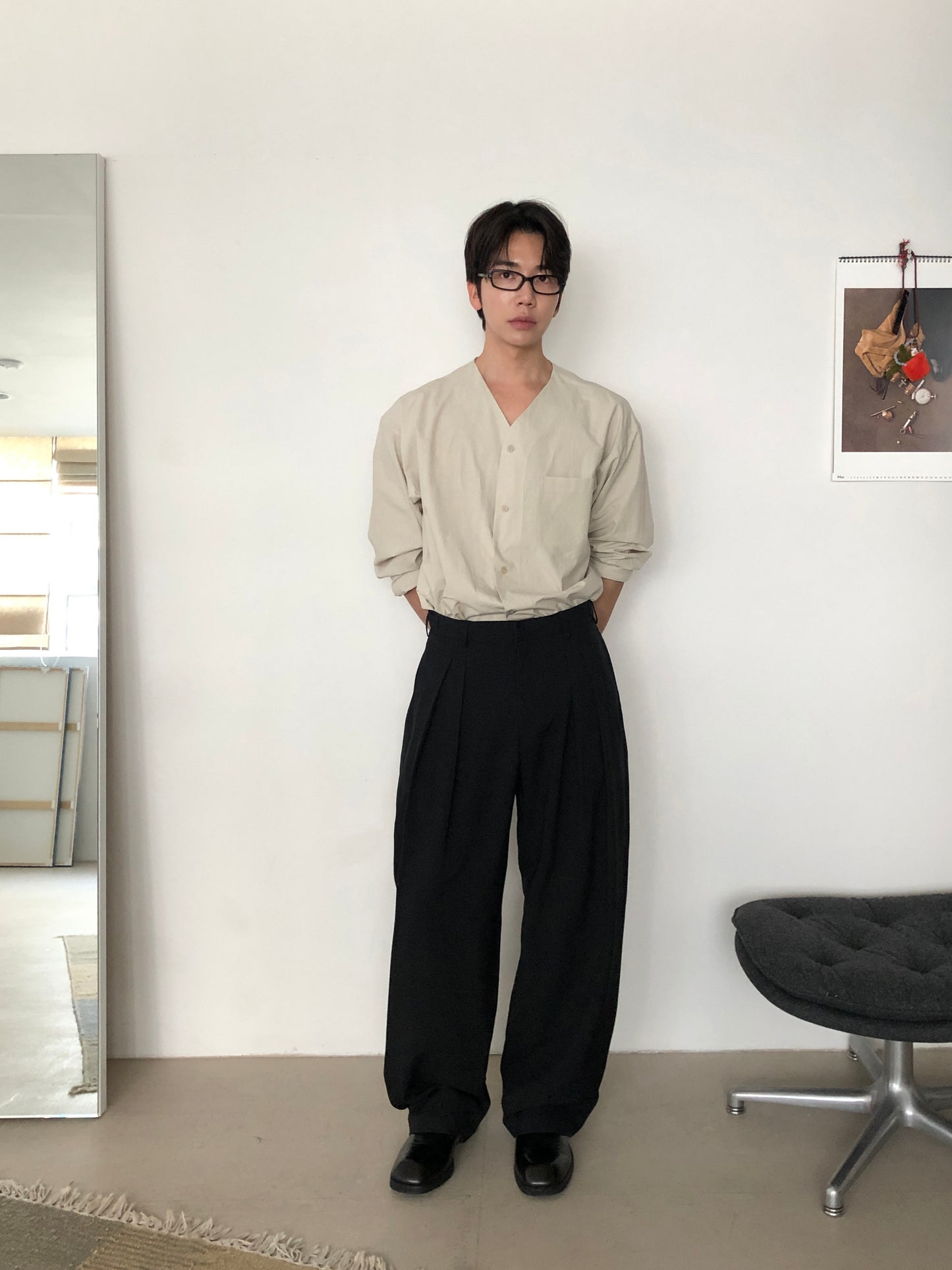 Rene Two-Tuck Slacks