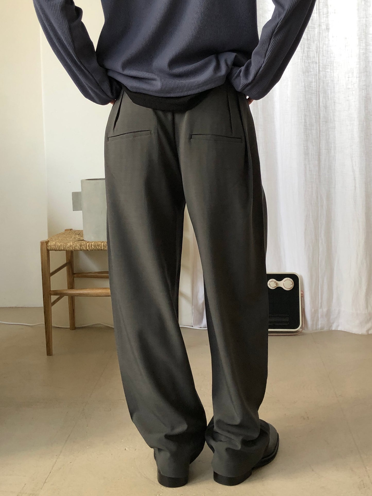 Rene Two-Tuck Slacks