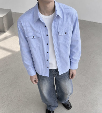 Mood ST Two-Pocket Shirt Sky Blue 7