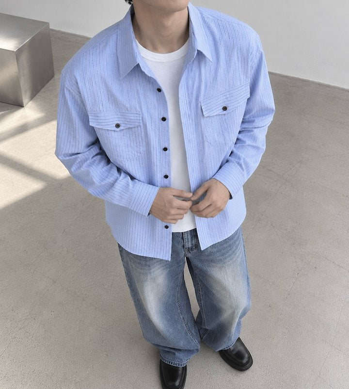 Mood ST Two-Pocket Shirt Sky Blue 8
