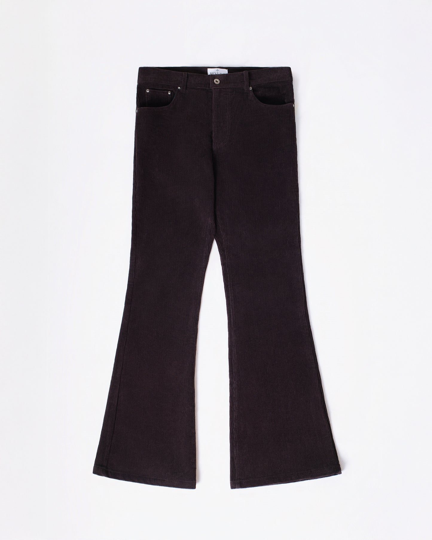【REVURA レビュ―ラ】RIVETTE CORDUROY CINCHBACK BOOTCUT TROUSERS