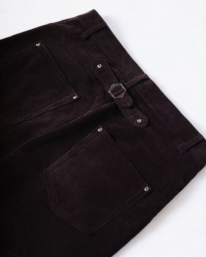 【REVURA レビュ―ラ】RIVETTE CORDUROY CINCHBACK BOOTCUT TROUSERS
