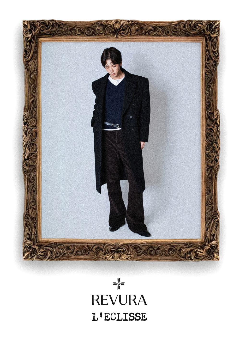 【REVURA レビュ―ラ】RIVETTE CORDUROY CINCHBACK BOOTCUT TROUSERS