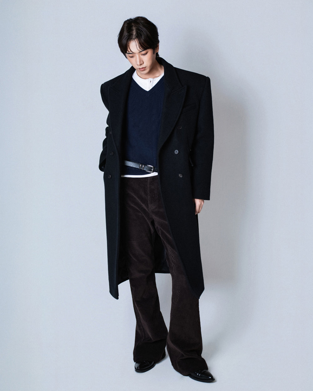 【REVURA レビュ―ラ】RIVETTE CORDUROY CINCHBACK BOOTCUT TROUSERS