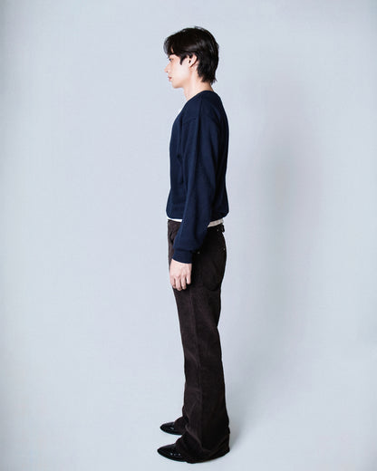 【REVURA レビュ―ラ】RIVETTE CORDUROY CINCHBACK BOOTCUT TROUSERS