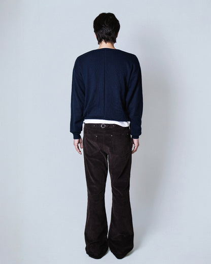 【REVURA レビュ―ラ】RIVETTE CORDUROY CINCHBACK BOOTCUT TROUSERS