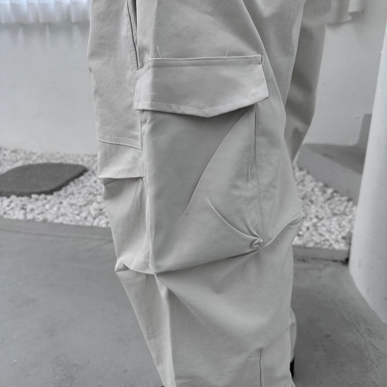 Rivet Pocket Pants IVORY 4