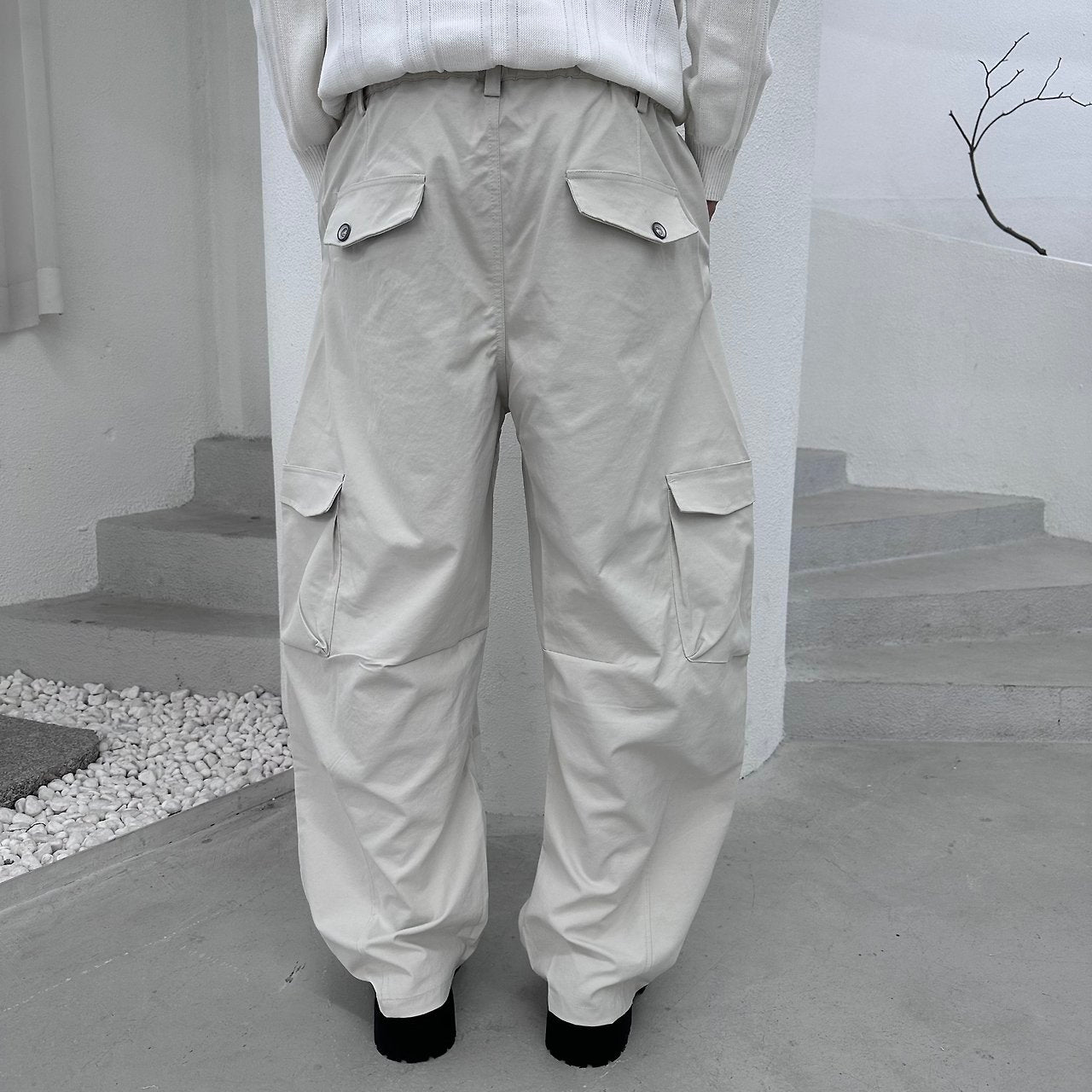Rivet Pocket Pants IVORY 5