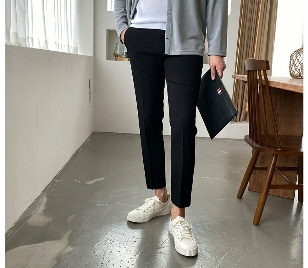 Robin Banding Slacks BLACK