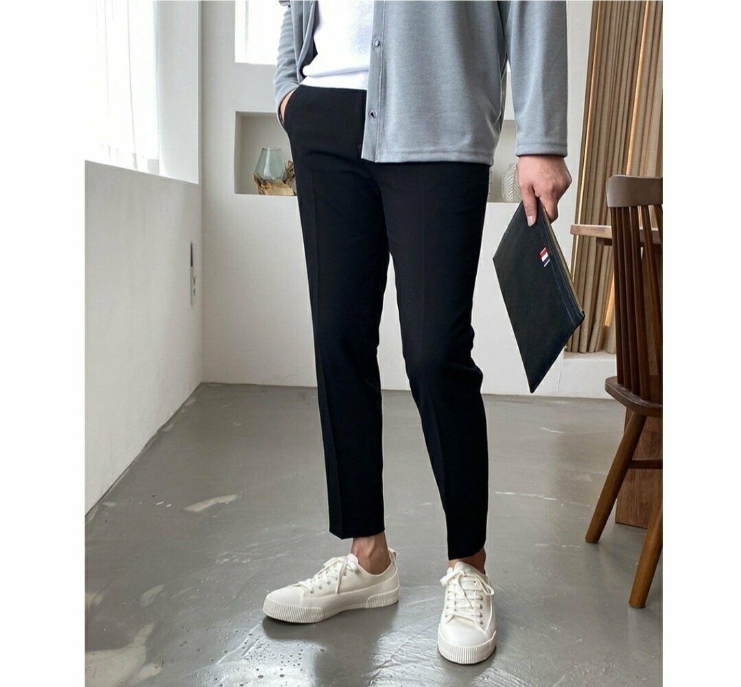 Robin Banding Slacks BLACK