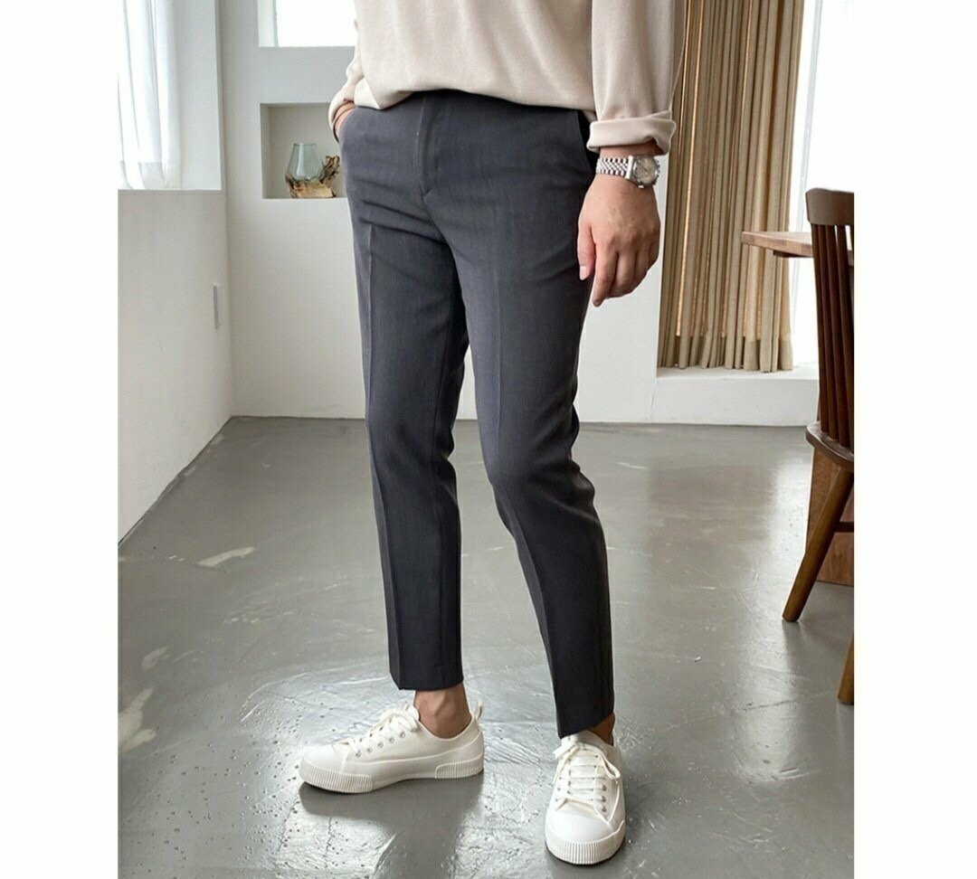Robin Banding Slacks CHARCOAL