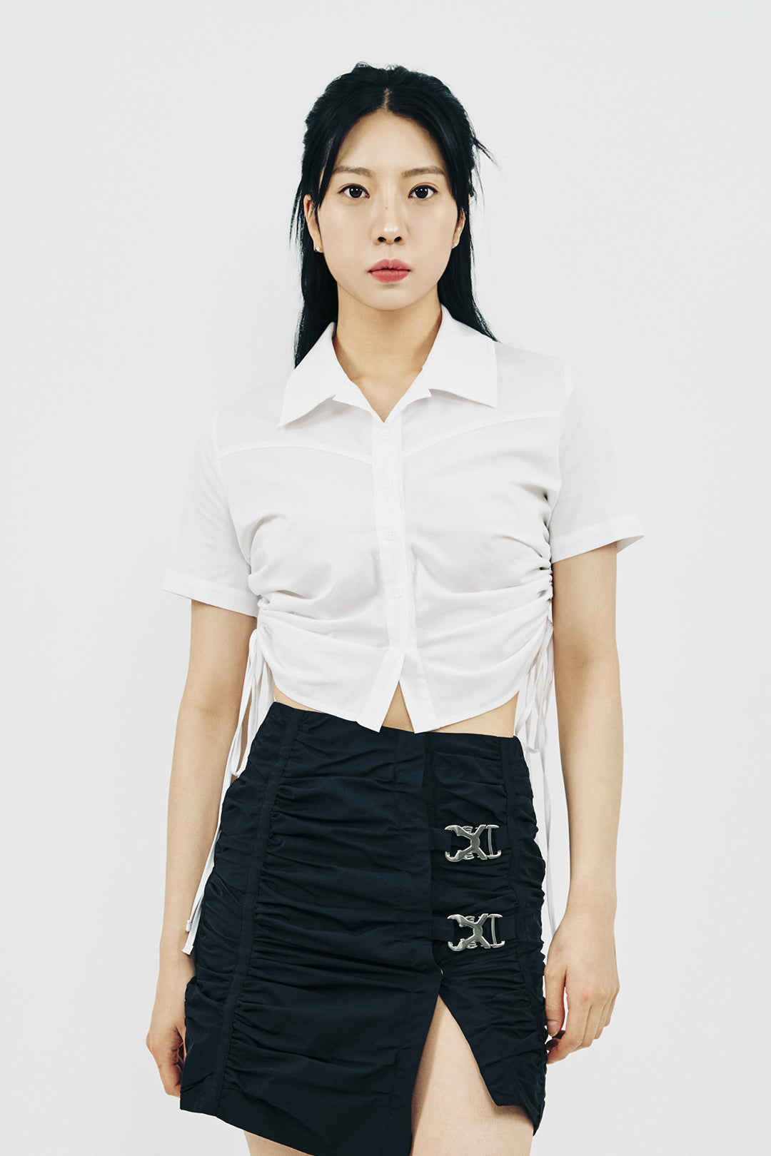 UNBLANCE BUCKLE SKIRT