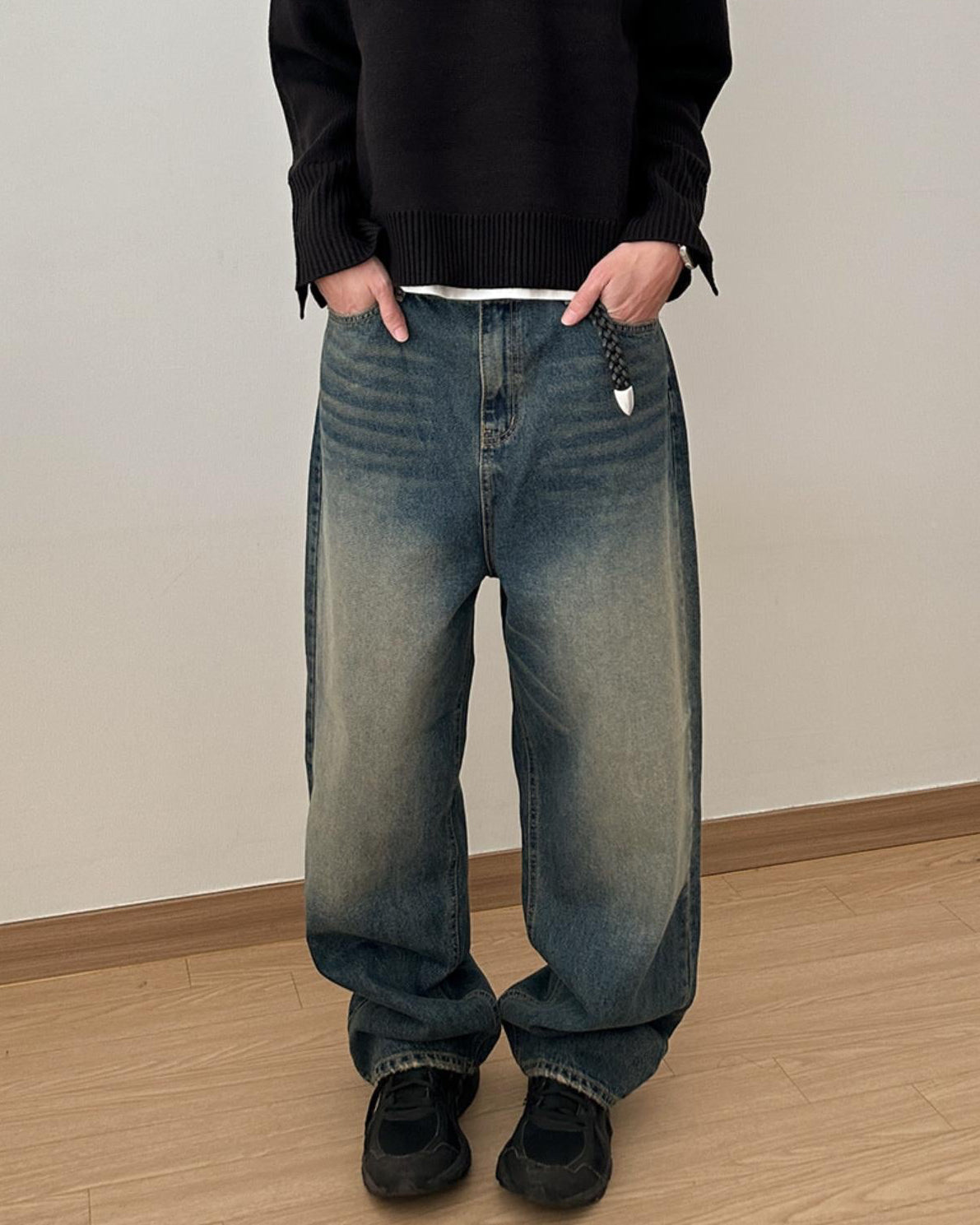 Tin Curved Denim Pants