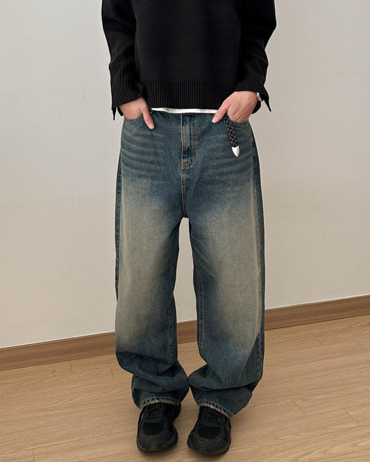 Tin Curved Denim Pants