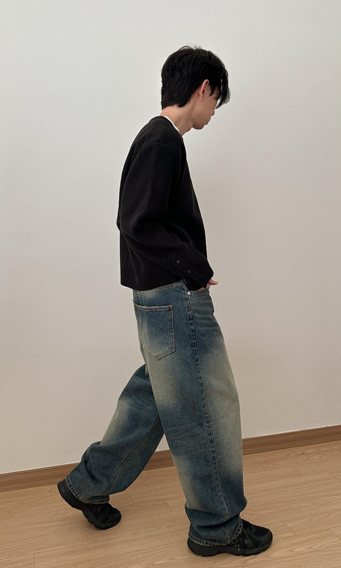 Tin Curved Denim Pants