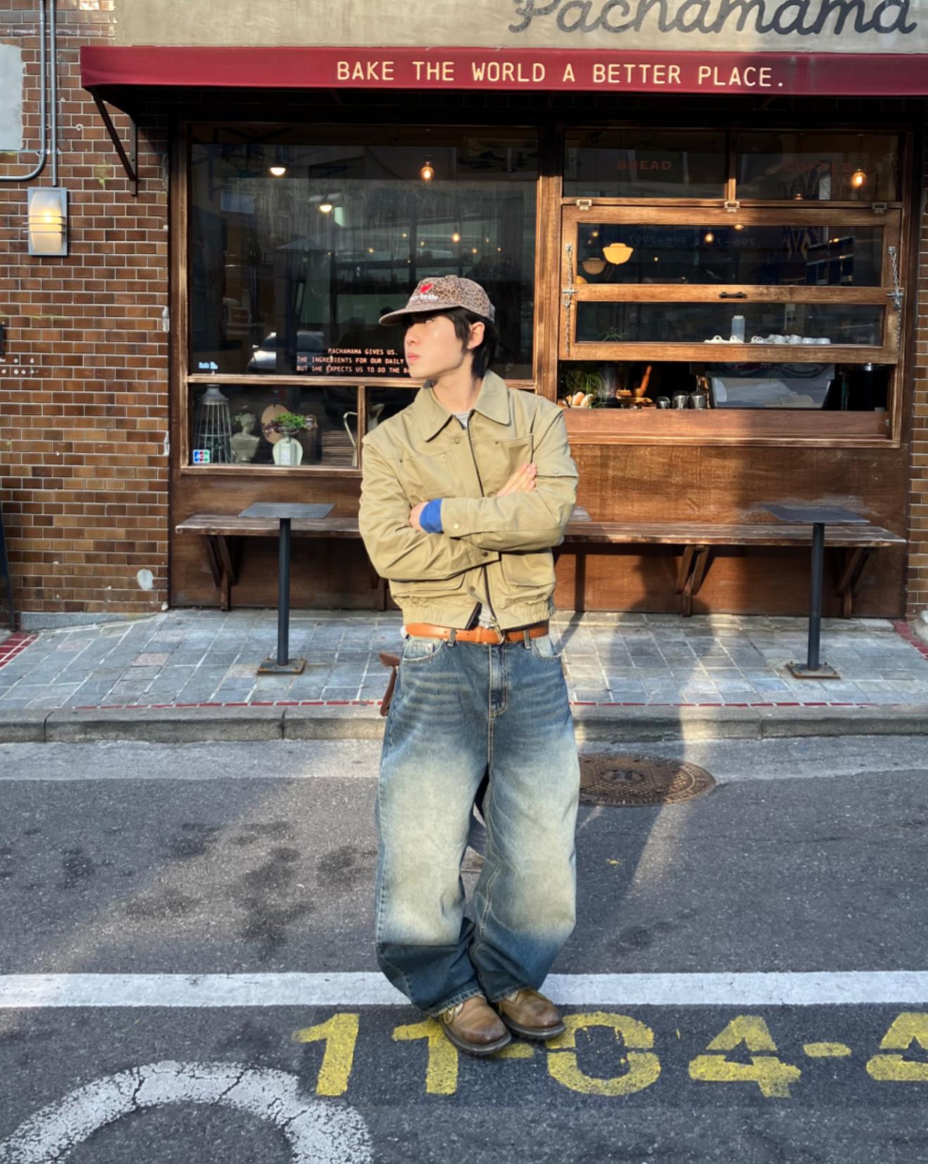 Tin Curved Denim Pants