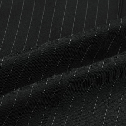 Pinstripe Wide Slacks 生地アップ