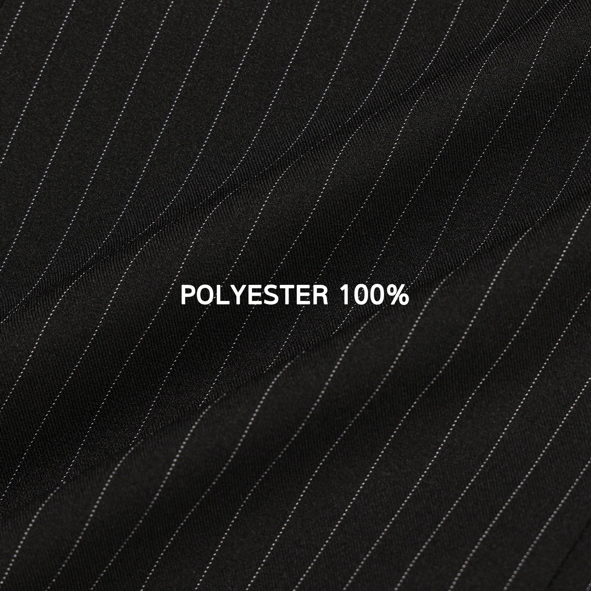 MAGNOLIA pinstripe suit setup fabric closeup, POLYESTER 100%