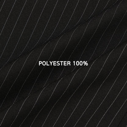 MAGNOLIA pinstripe suit setup fabric closeup, POLYESTER 100%