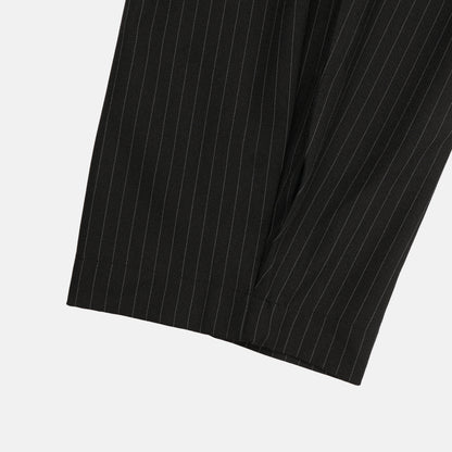 MAGNOLIA pinstripe suit setup - full set flat lay, both colors