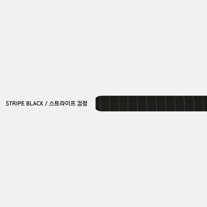 MAGNOLIA pinstripe suit setup - STRIPE BLACK fabric swatch
