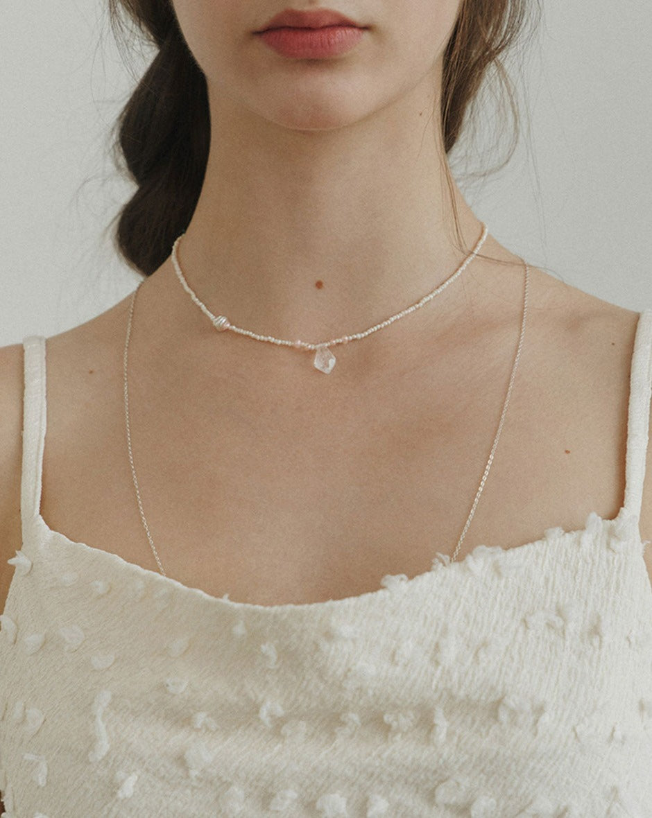 [BORNETE SEASON 23-014] 23SS standard #1,#2 silver necklace