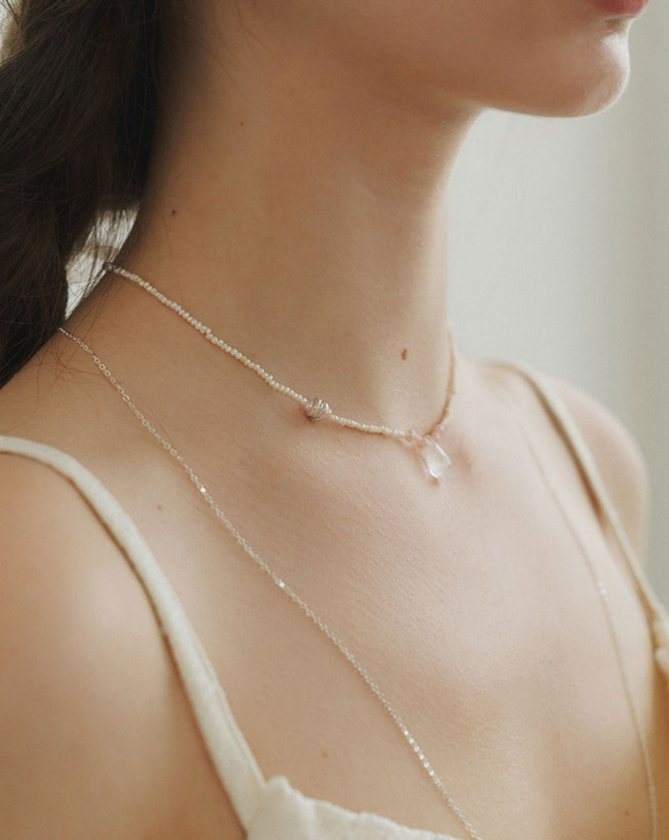 [BORNETE SEASON 23-014] 23SS standard #1,#2 silver necklace