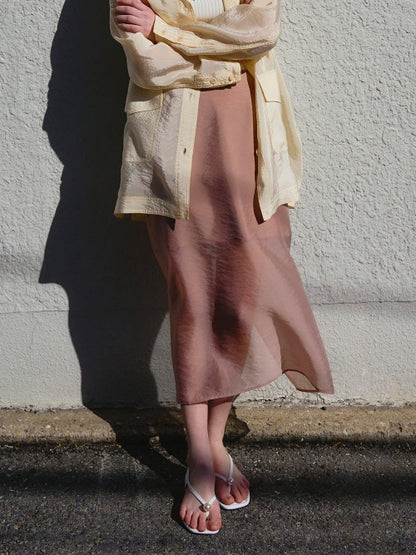 [HER&SHE 2025AW] A Veil Double Skirt