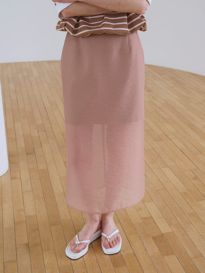 [HER&SHE 2025AW] A Veil Double Skirt