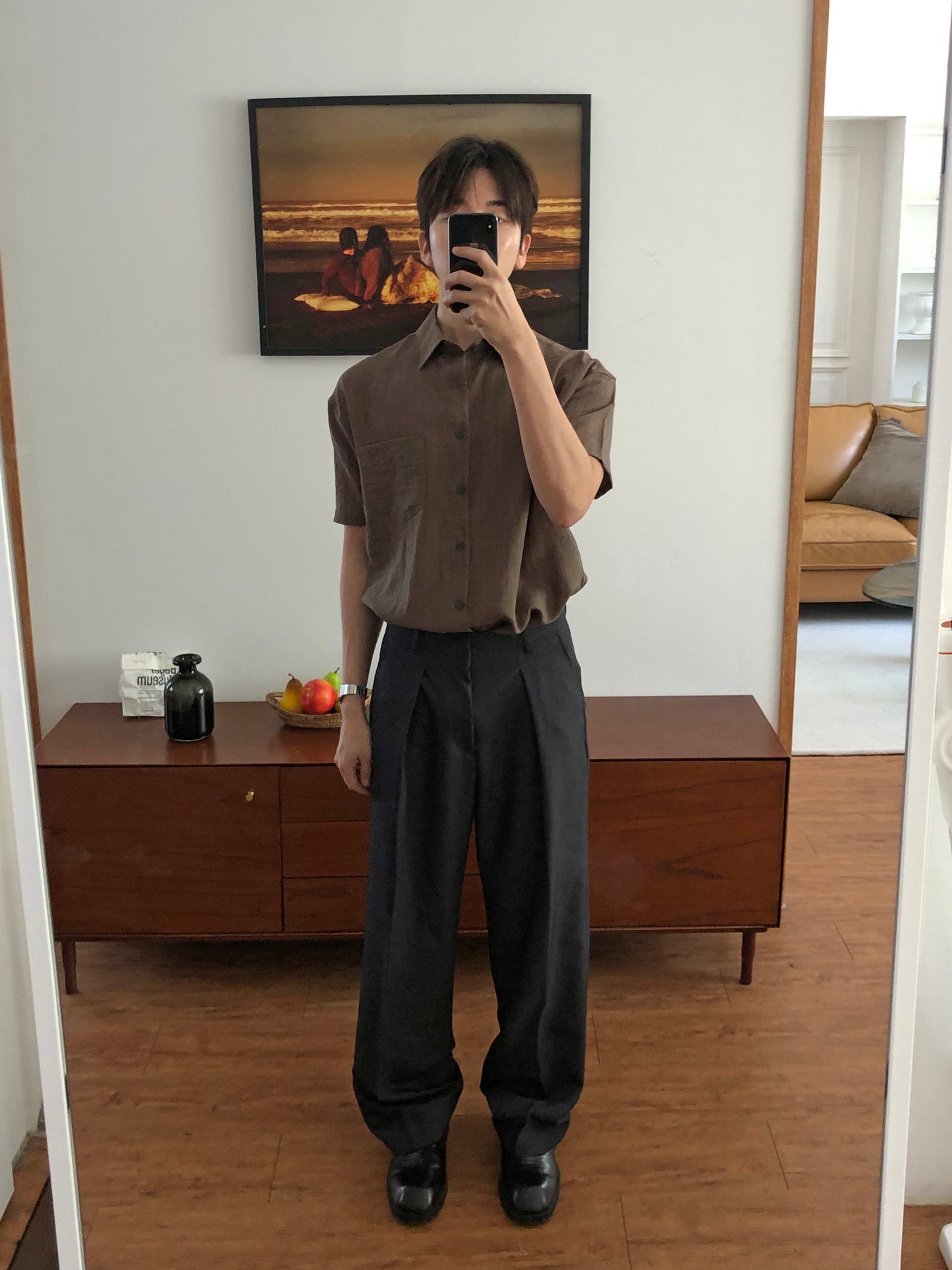 Tono Wide Slacks - on model 1