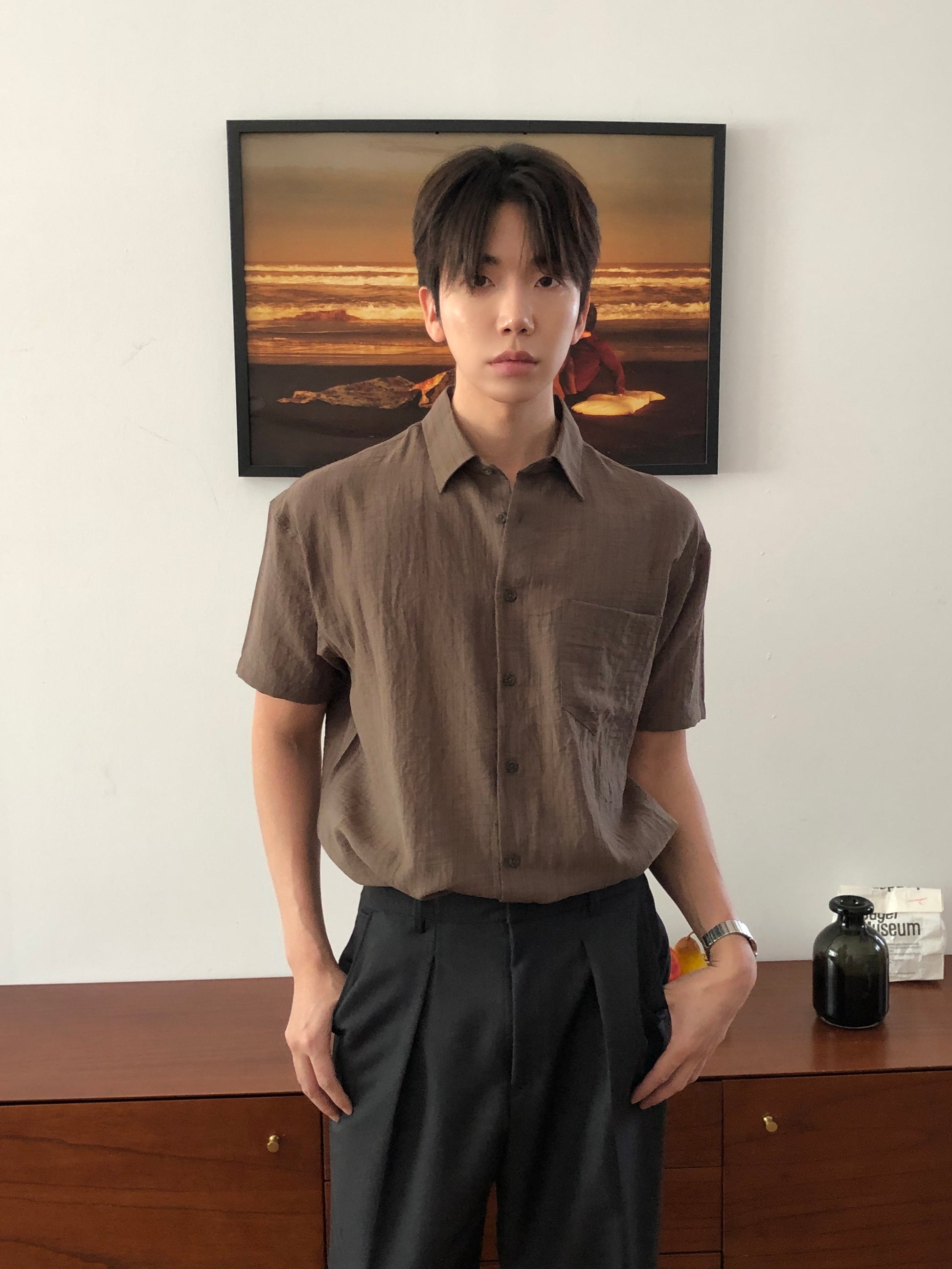 Tono Wide Slacks - on model 5