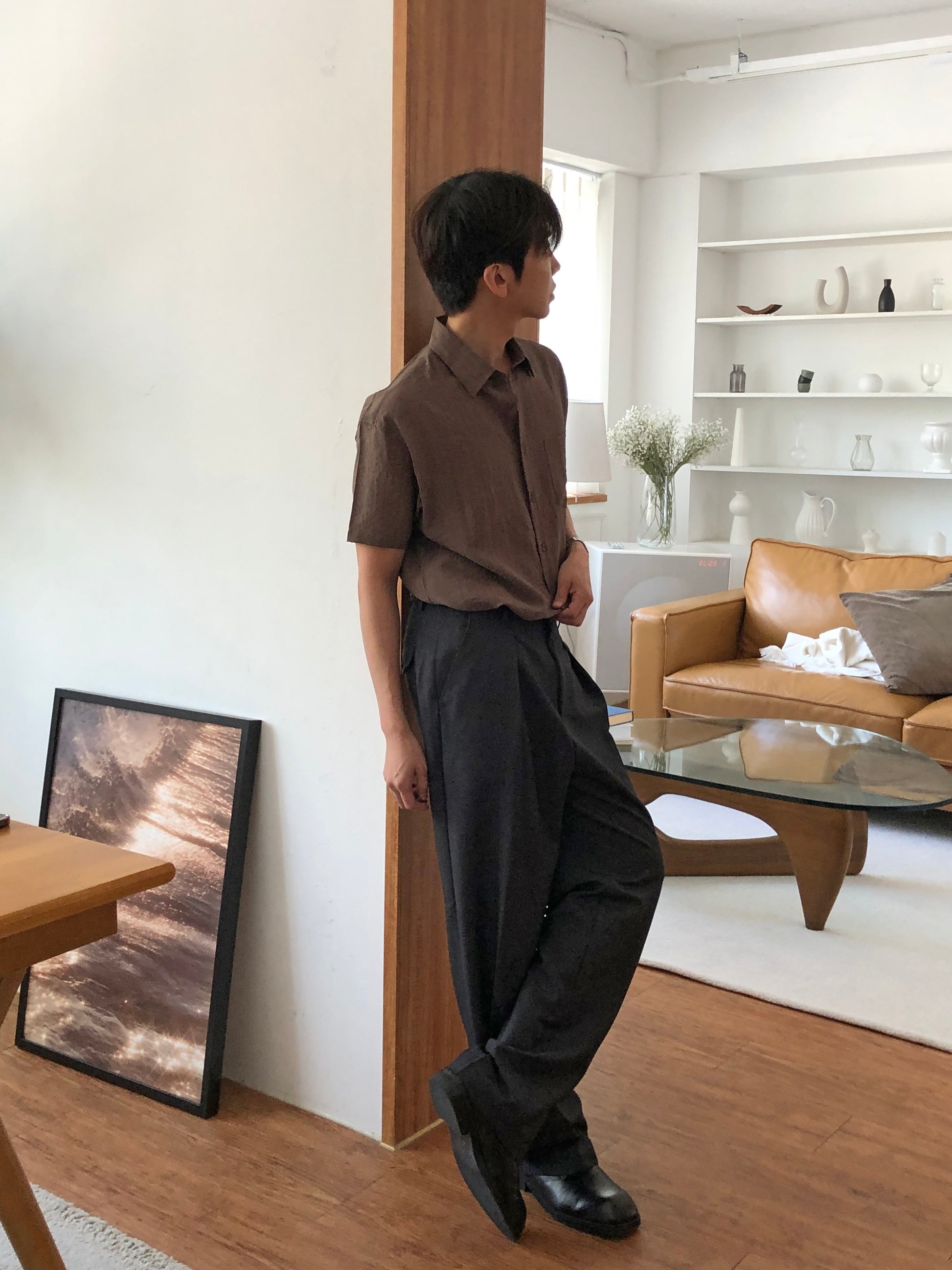 Tono Wide Slacks - on model 6