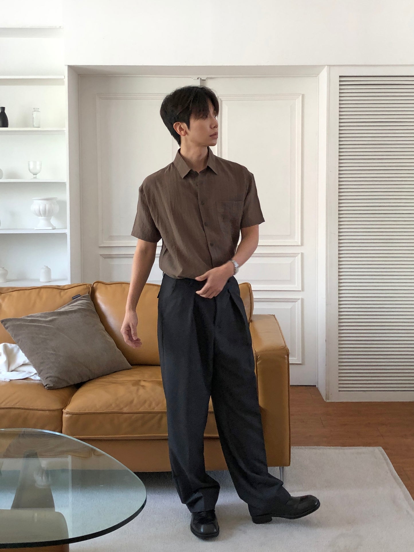 Tono Wide Slacks - on model 7