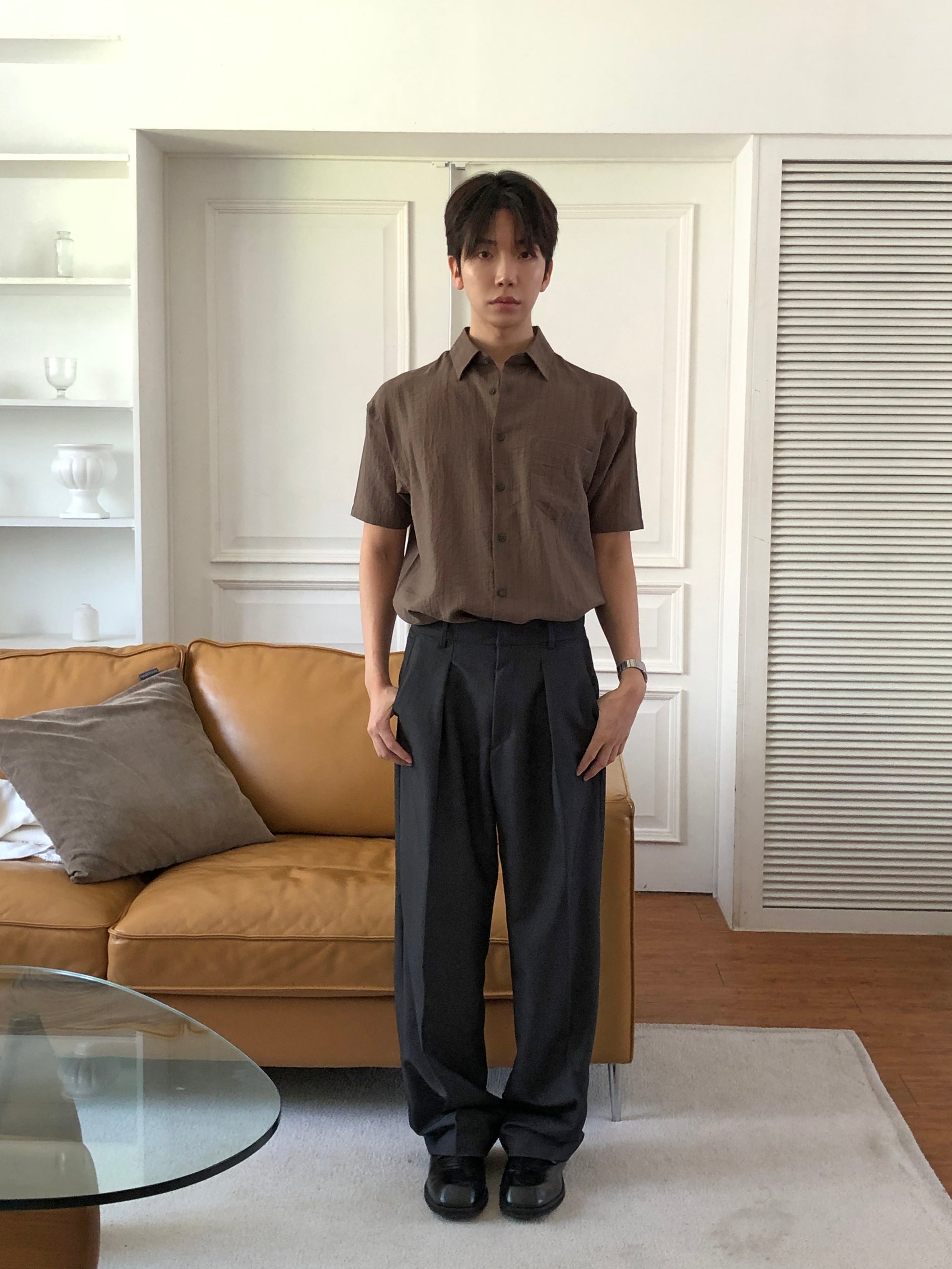 Tono Wide Slacks - on model 8