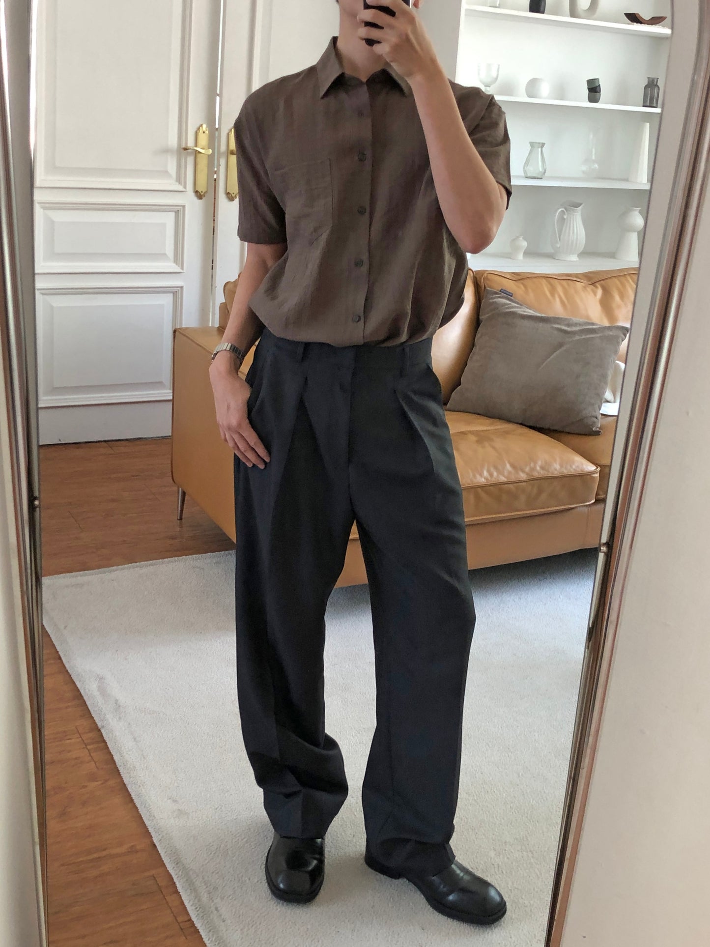 Tono Wide Slacks - on model 9